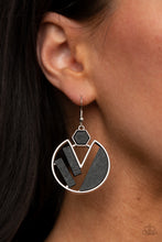 Load image into Gallery viewer, Petrified Posh - Black earring
