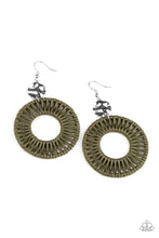 Load image into Gallery viewer, Total Basket Case - Green earring
