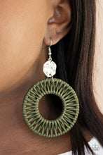 Load image into Gallery viewer, Total Basket Case - Green earring
