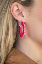 Load image into Gallery viewer, Everybody Conga! - Pink earring
