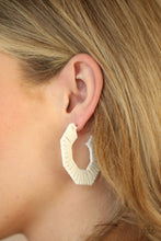 Load image into Gallery viewer, Fabulously Fiesta - White earring
