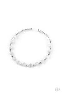 Tea Party Twinkle - White bracelet