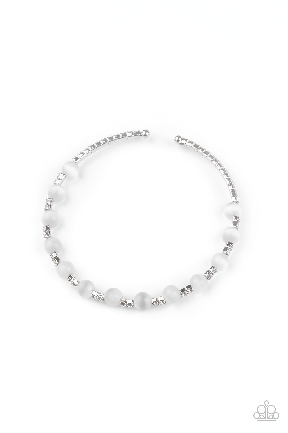 Tea Party Twinkle - White bracelet