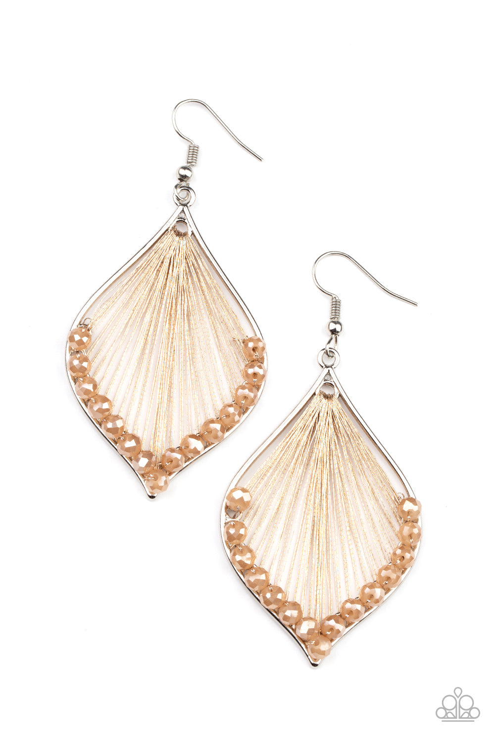 Pulling at My HARP-strings - Brown earring