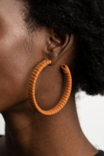 Load image into Gallery viewer, Suede Parade - Brown earring
