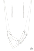 Load image into Gallery viewer, 3-D Drama - Silver necklace
