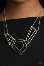 Load image into Gallery viewer, 3-D Drama - Silver necklace
