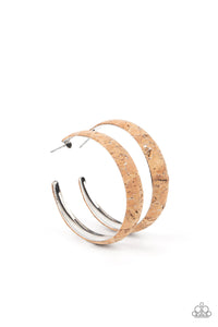 A CORK In The Road - Silver earring