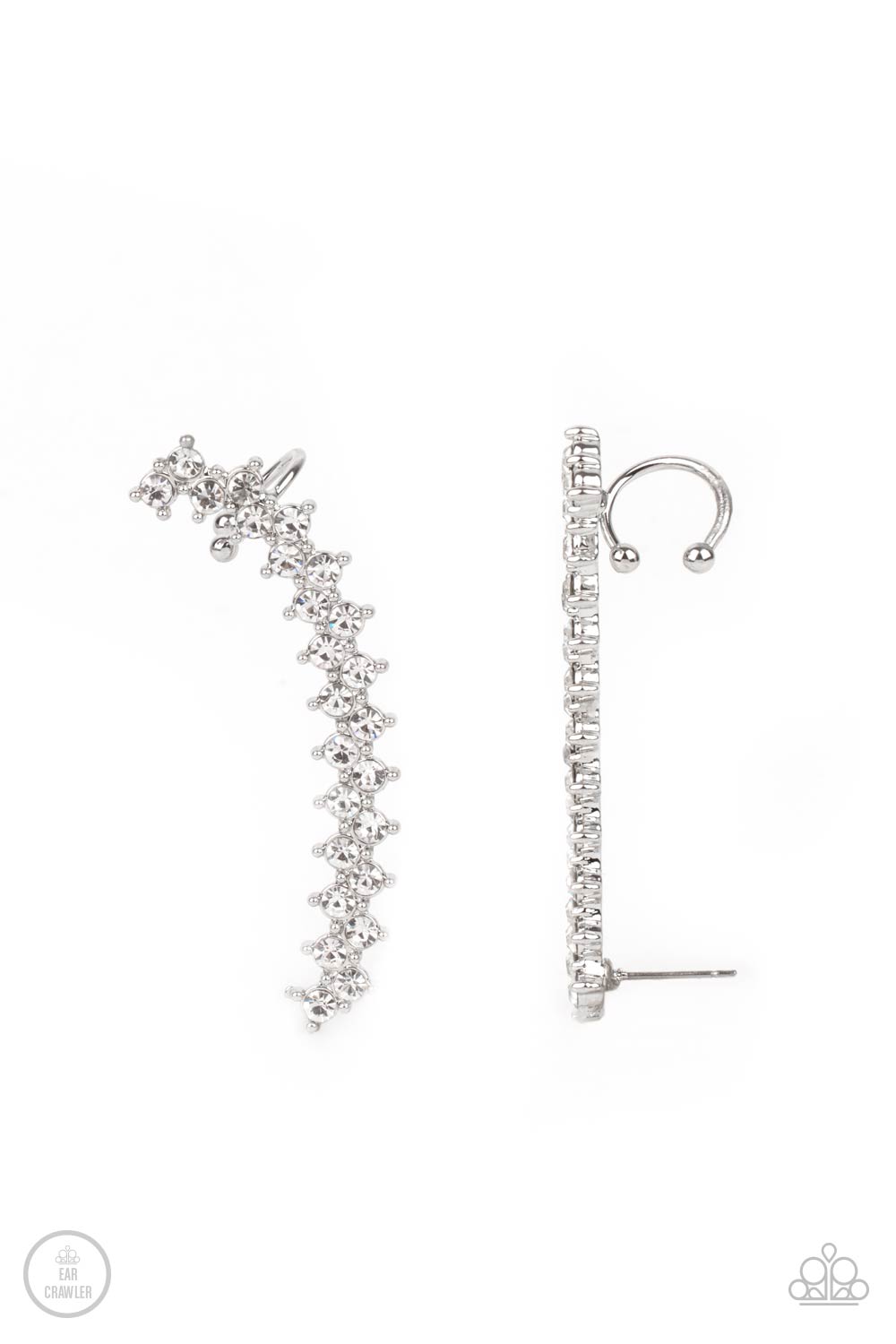Let There Be LIGHTNING - White earring