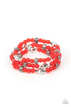 Load image into Gallery viewer, Here to STAYCATION - Red bracelet

