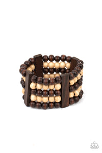 Caribbean Catwalk - Brown bracelet