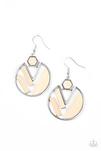 Petrified Posh - White earring