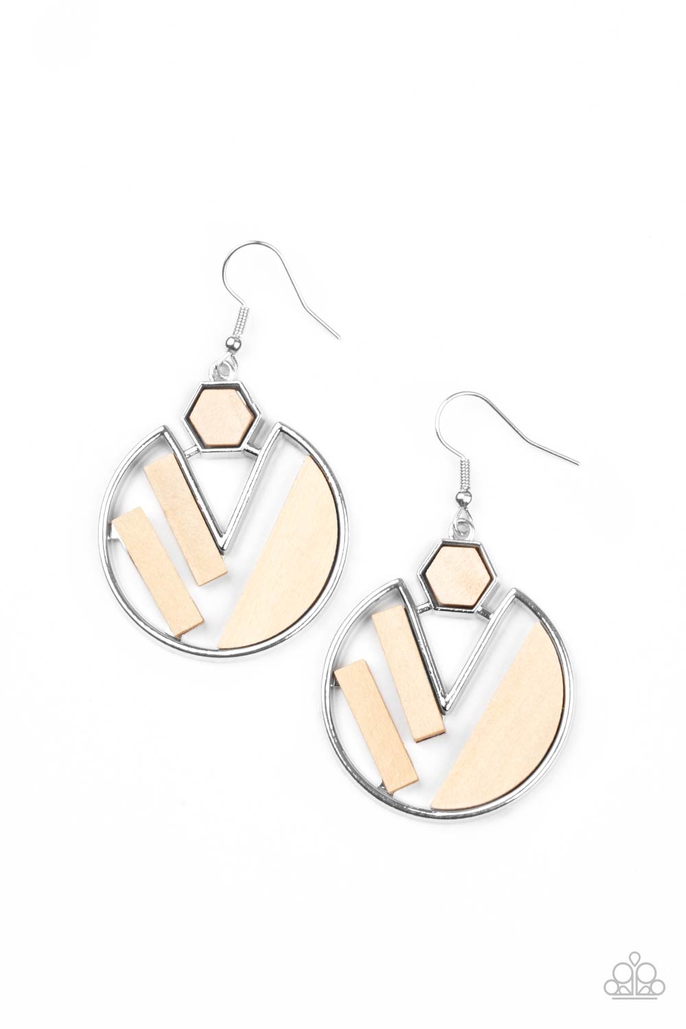 Petrified Posh - White earring