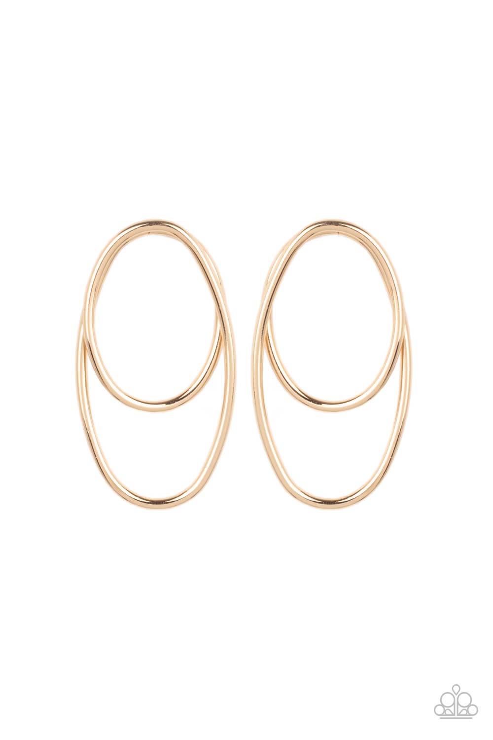 So OVAL-Dramatic - Gold earring