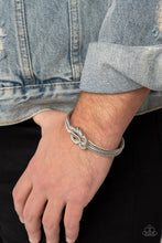 Load image into Gallery viewer, Nautical Grunge - Silver bracelet
