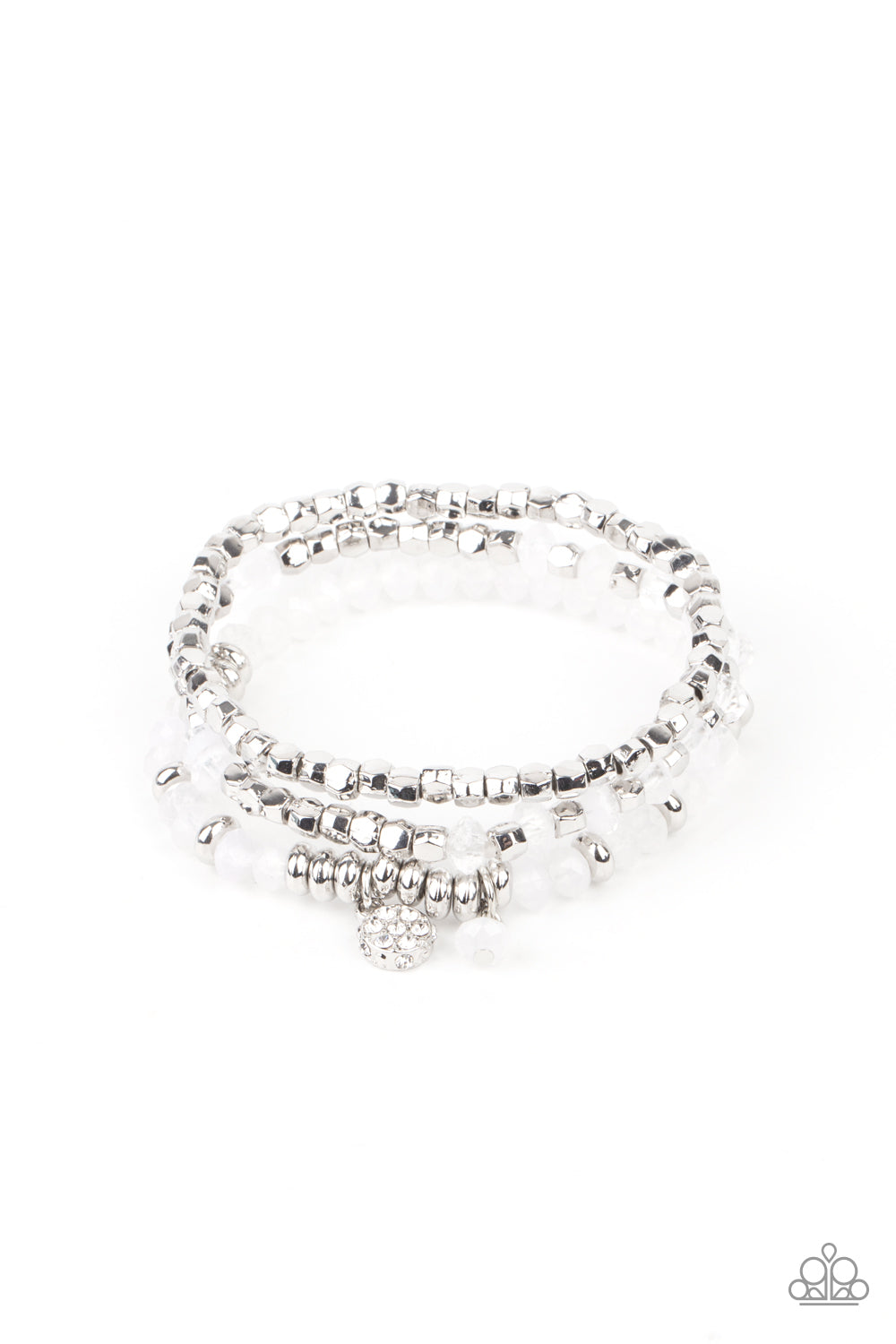 Glacial Glimmer - White bracelet
