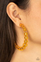 Load image into Gallery viewer, In The Clear - Orange earring

