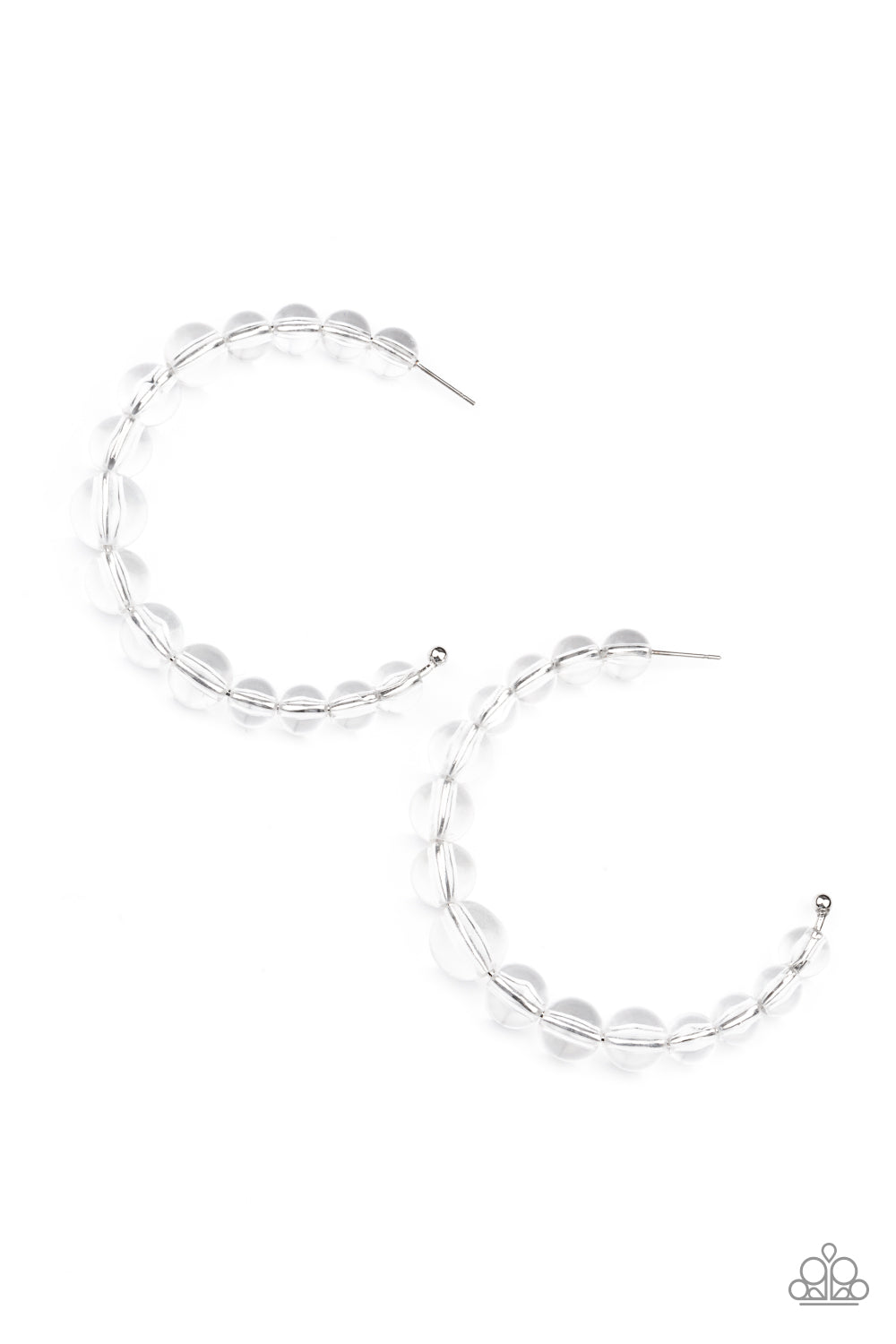 In The Clear - White earring