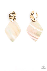 Alluringly Lustrous -  Gold earring