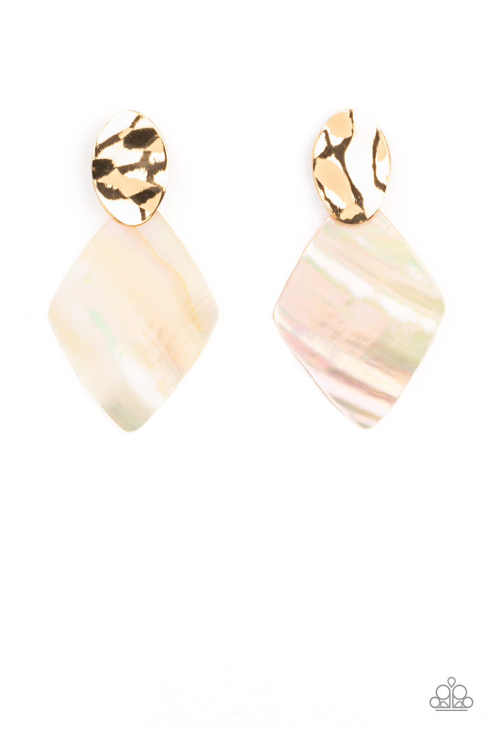 Alluringly Lustrous -  Gold earring