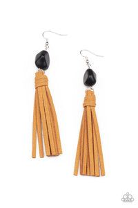 All-Natural Allure - Black earring