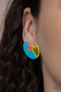 Its Just an Expression - Blue earring