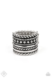 Stacked Odds - Silver ring