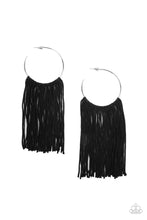 Load image into Gallery viewer, Flauntable Fringe - Black earring
