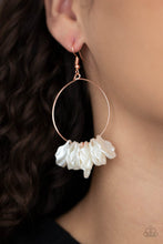 Load image into Gallery viewer, Sailboats and Seashells - Copper earring
