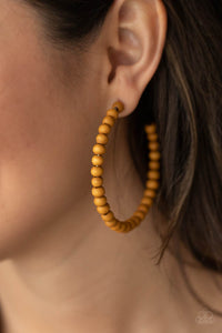 Should Have, Could Have, WOOD Have - Brown earring
