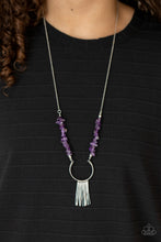 Load image into Gallery viewer, With Your ART and Soul - Purple necklace
