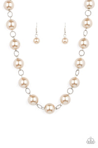 Ensconced in Elegance - Brown necklace
