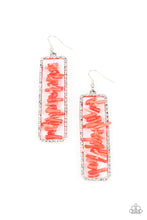 Load image into Gallery viewer, Don’t QUARRY, Be Happy - Red earring
