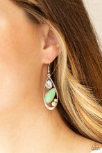 Load image into Gallery viewer, Harmonious Harbors - Green earring
