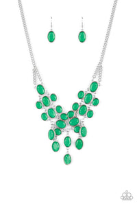 Serene Gleam - Green necklace