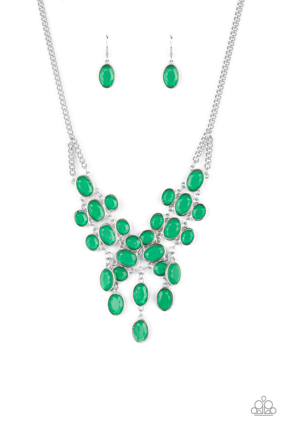 Serene Gleam - Green necklace
