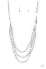Load image into Gallery viewer, Beaded Beacon - Silver necklace
