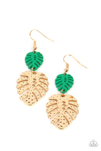 Palm Tree Cabana - Green earring