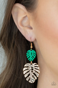 Palm Tree Cabana - Green earring
