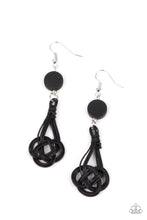 Load image into Gallery viewer, Twisted Torrents - Black earring
