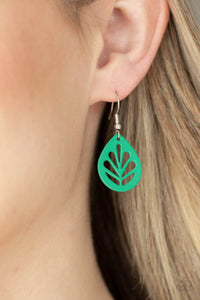 LEAF Yourself Wide Open - Green earring