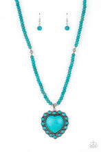 Load image into Gallery viewer, A Heart Of Stone - Blue necklace
