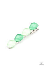 Load image into Gallery viewer, Bubbly Reflections - Green hair clip
