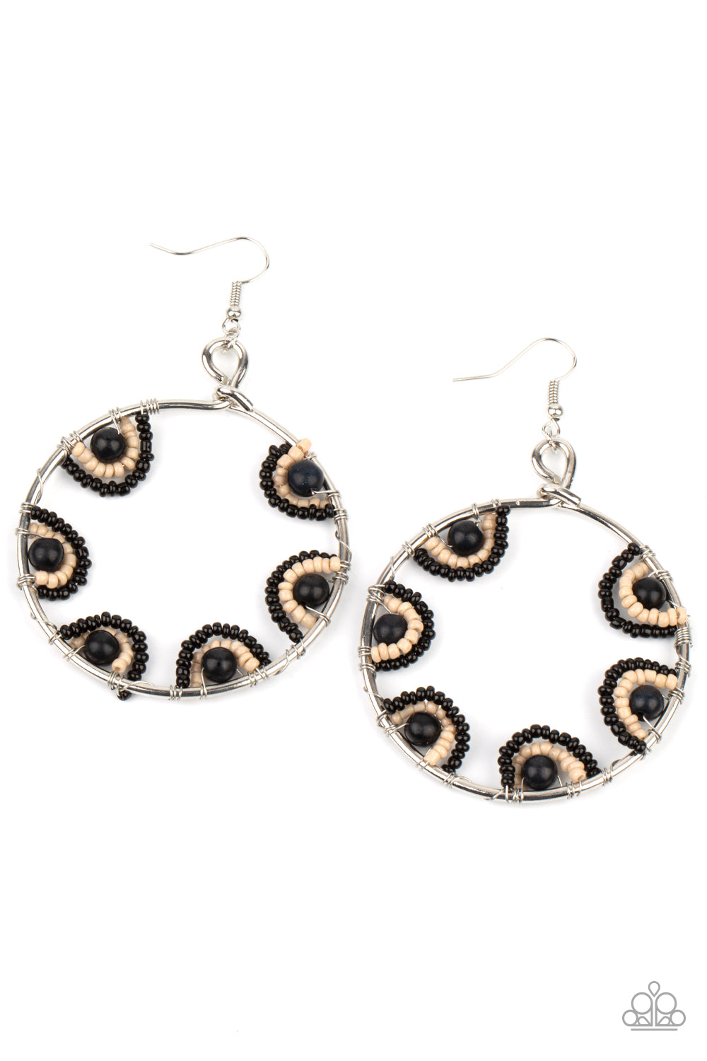 Off The Rim - Black earring