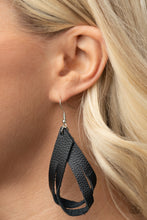 Load image into Gallery viewer, Thats A STRAP - Black earring
