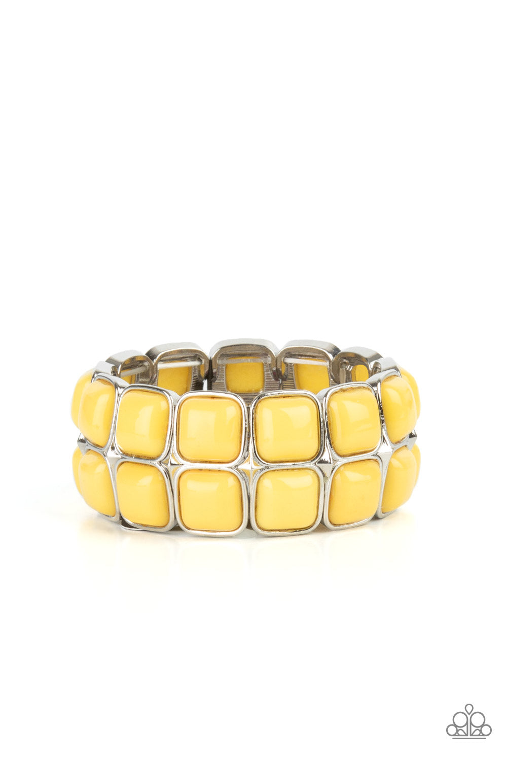 Double The DIVA-ttitude - Yellow bracelet
