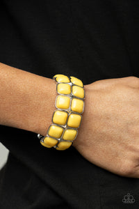 Double The DIVA-ttitude - Yellow bracelet