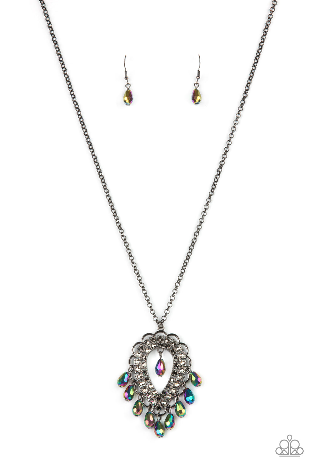 Teasable Teardrops - Multi necklace