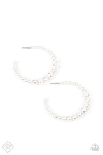 Load image into Gallery viewer, Glamour Graduate - White earring
