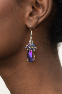 Well Versed in Sparkle - Purple earring
